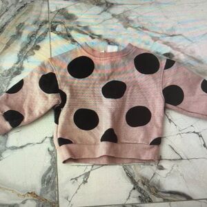 Pink Polka Dot Sweater